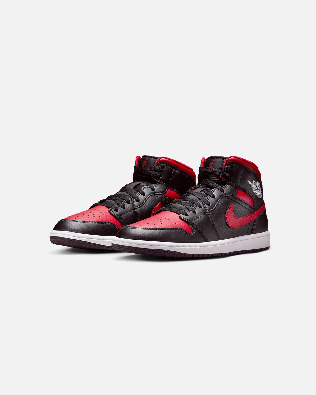 HOT Products Jordan Air Jordan 1 Mid "Bred" Black/Varisty Red-Summit White