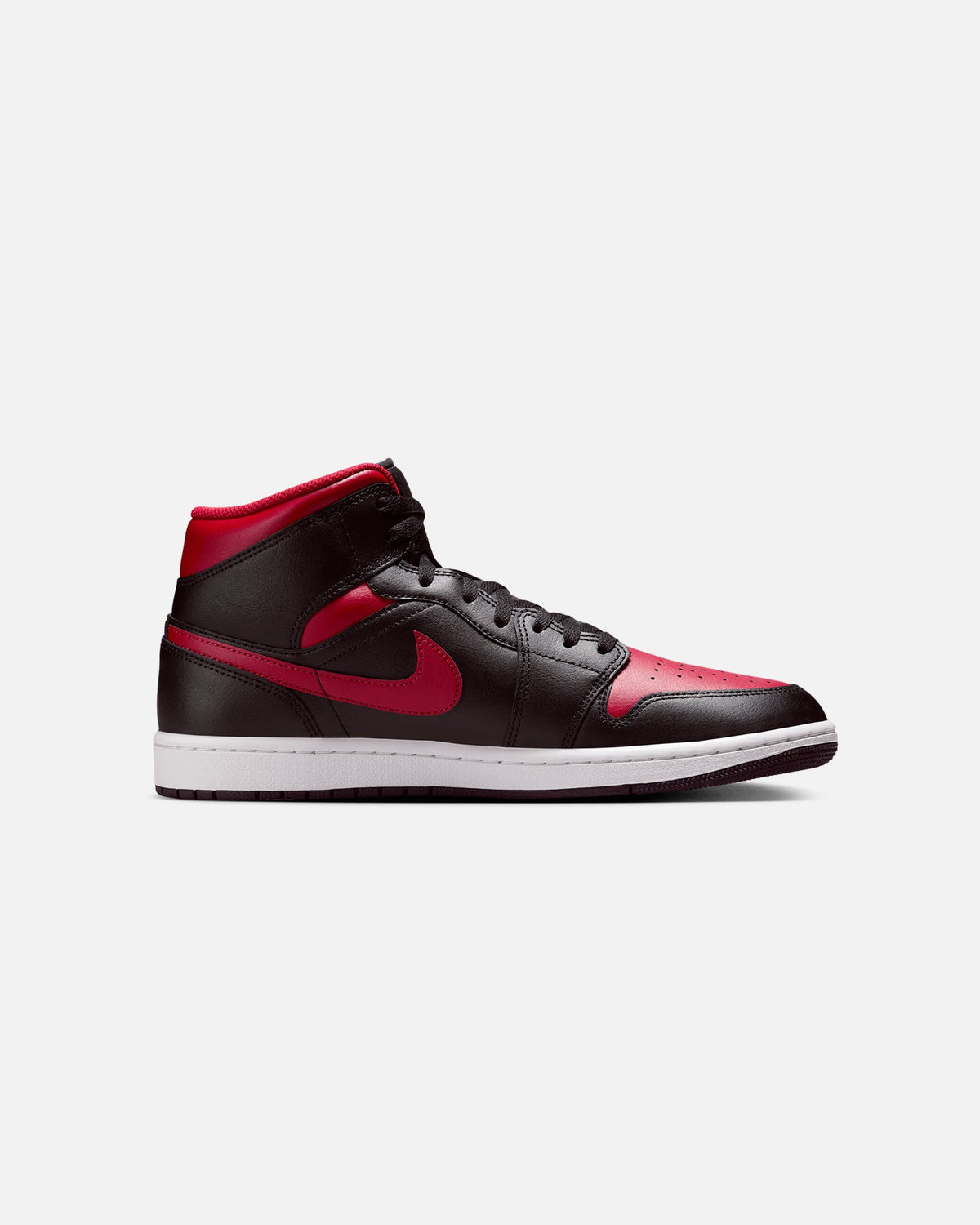 HOT Products Jordan Air Jordan 1 Mid "Bred" Black/Varisty Red-Summit White