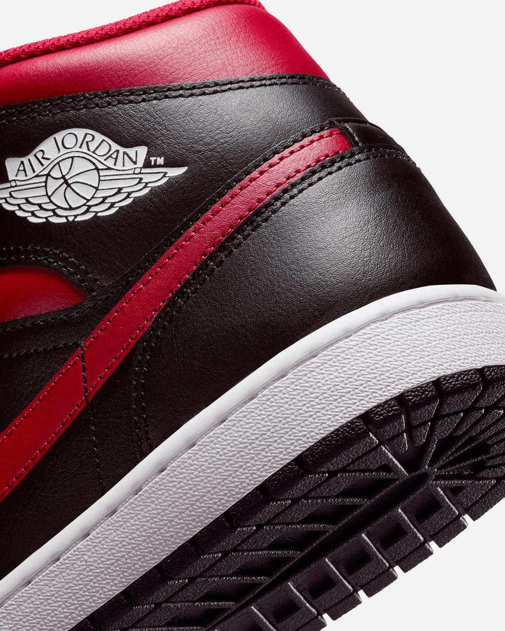 HOT Products Jordan Air Jordan 1 Mid "Bred" Black/Varisty Red-Summit White