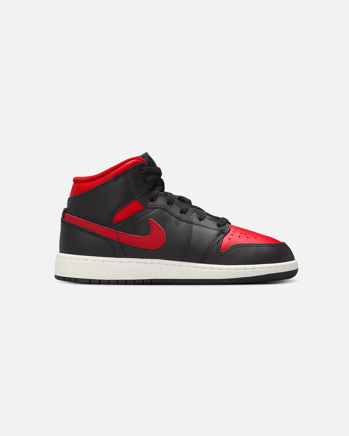 HOT Products Jordan Kids' Air Jordan 1 Mid (GS) Black/Varsity Red