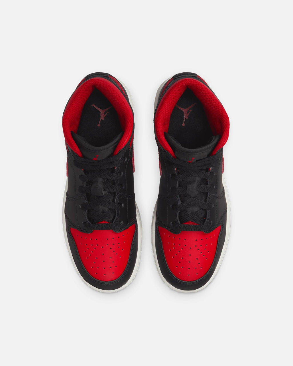 HOT Products Jordan Kids' Air Jordan 1 Mid (GS) Black/Varsity Red