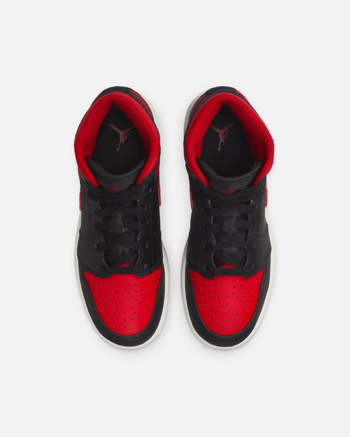 HOT Products Jordan Kids' Air Jordan 1 Mid (GS) Black/Varsity Red