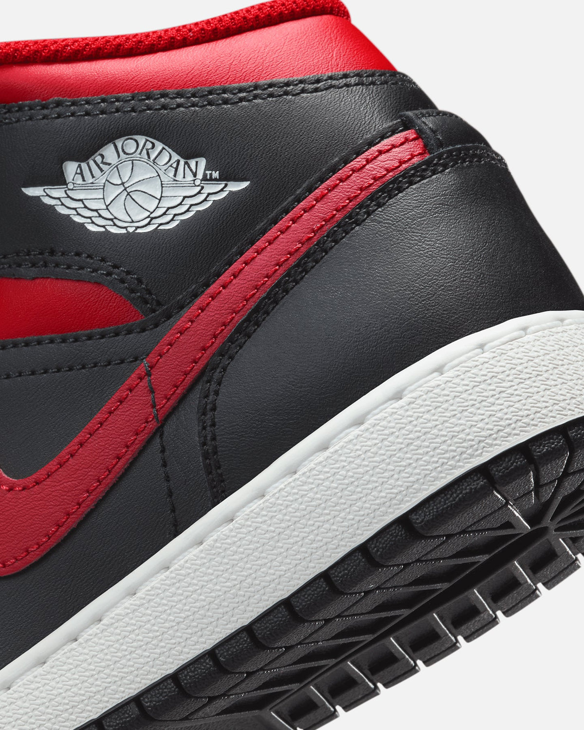 HOT Products Jordan Kids' Air Jordan 1 Mid (GS) Black/Varsity Red