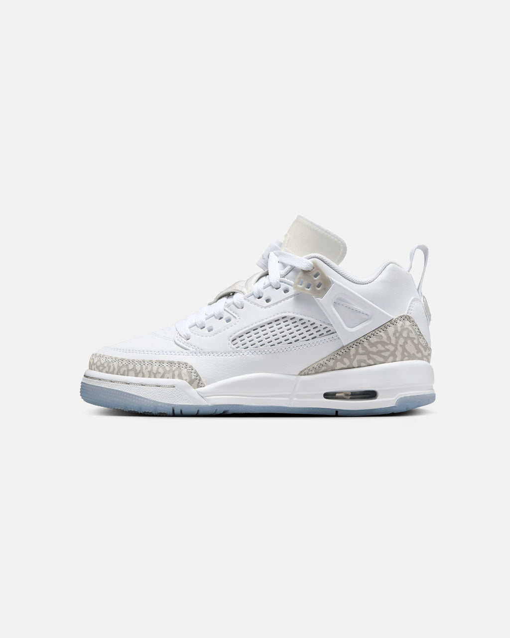 HOT Products Jordan Kids' Spizike Low (GS) White/Neutral Grey-Metallic Silver