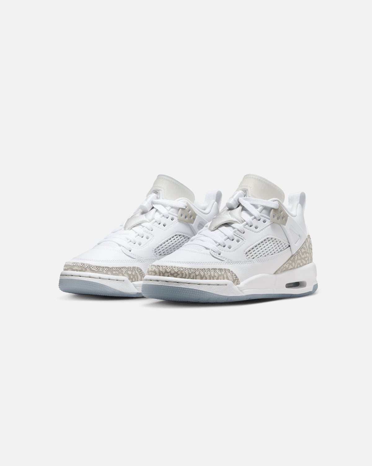 HOT Products Jordan Kids' Spizike Low (GS) White/Neutral Grey-Metallic Silver
