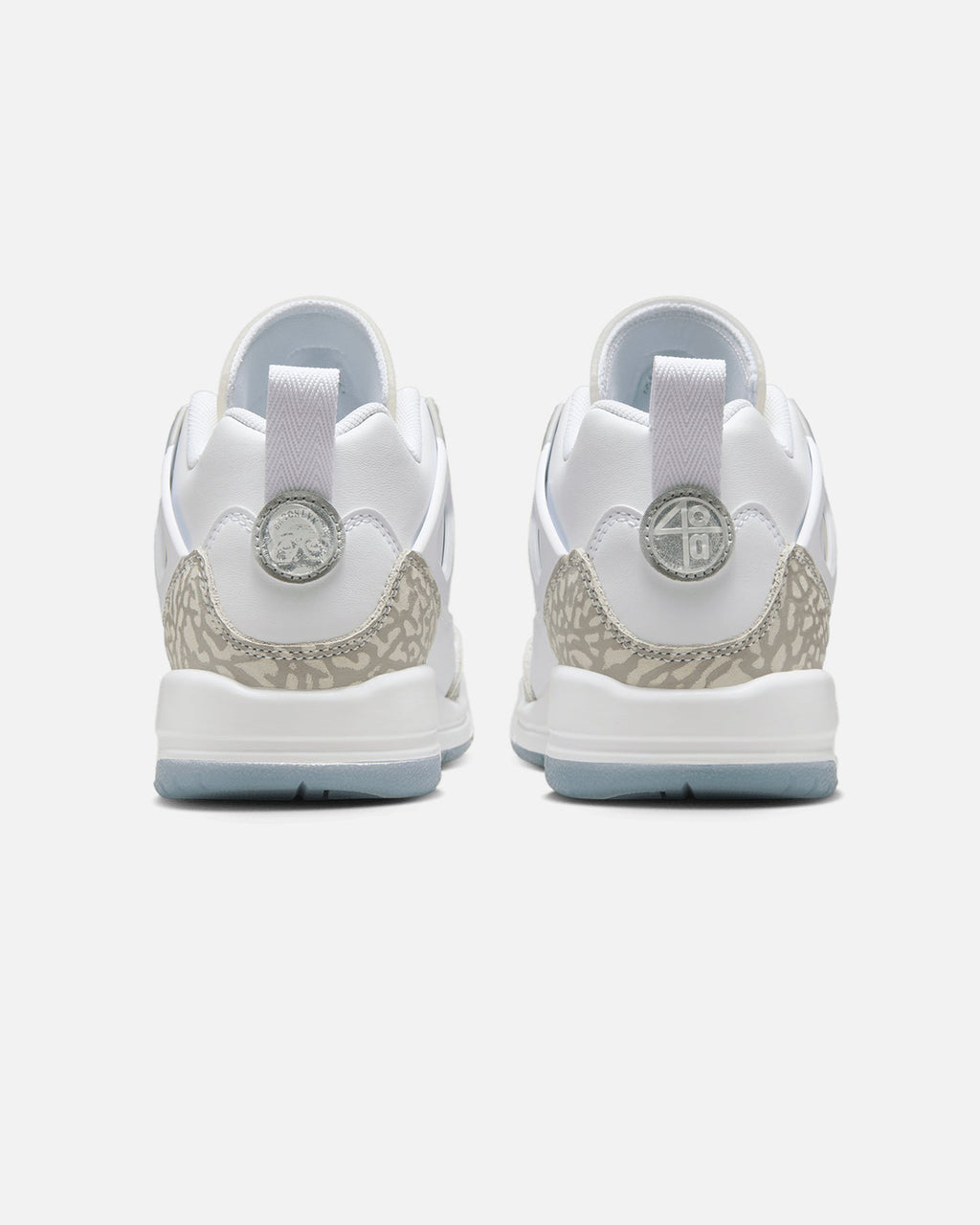 HOT Products Jordan Kids' Spizike Low (GS) White/Neutral Grey-Metallic Silver