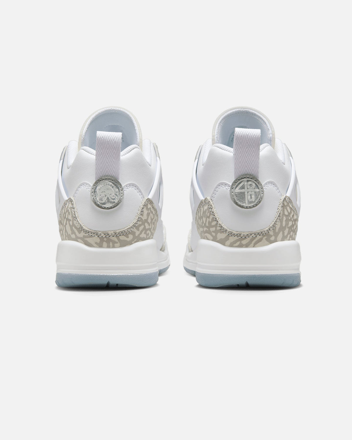 HOT Products Jordan Kids' Spizike Low (GS) White/Neutral Grey-Metallic Silver