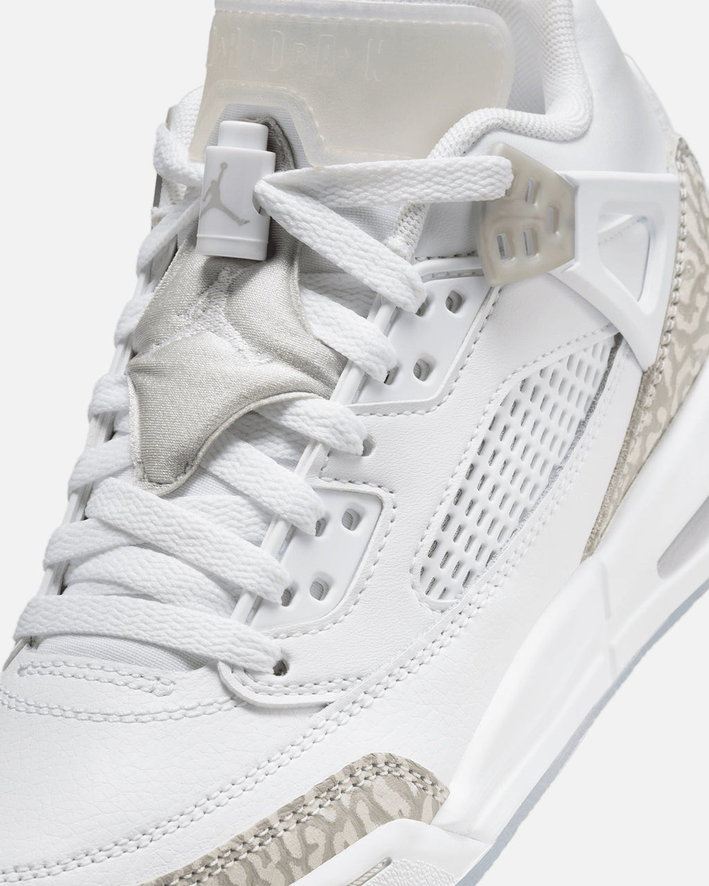 HOT Products Jordan Kids' Spizike Low (GS) White/Neutral Grey-Metallic Silver