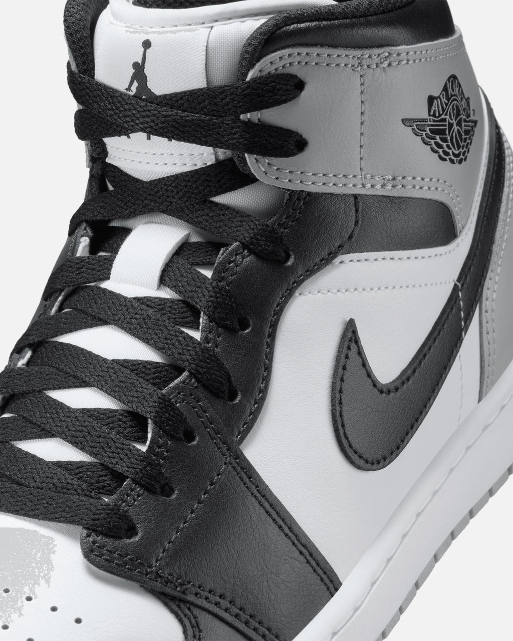 HOT Products Jordan Air Jordan 1 Mid "Baron" White/Black/Smoke Grey