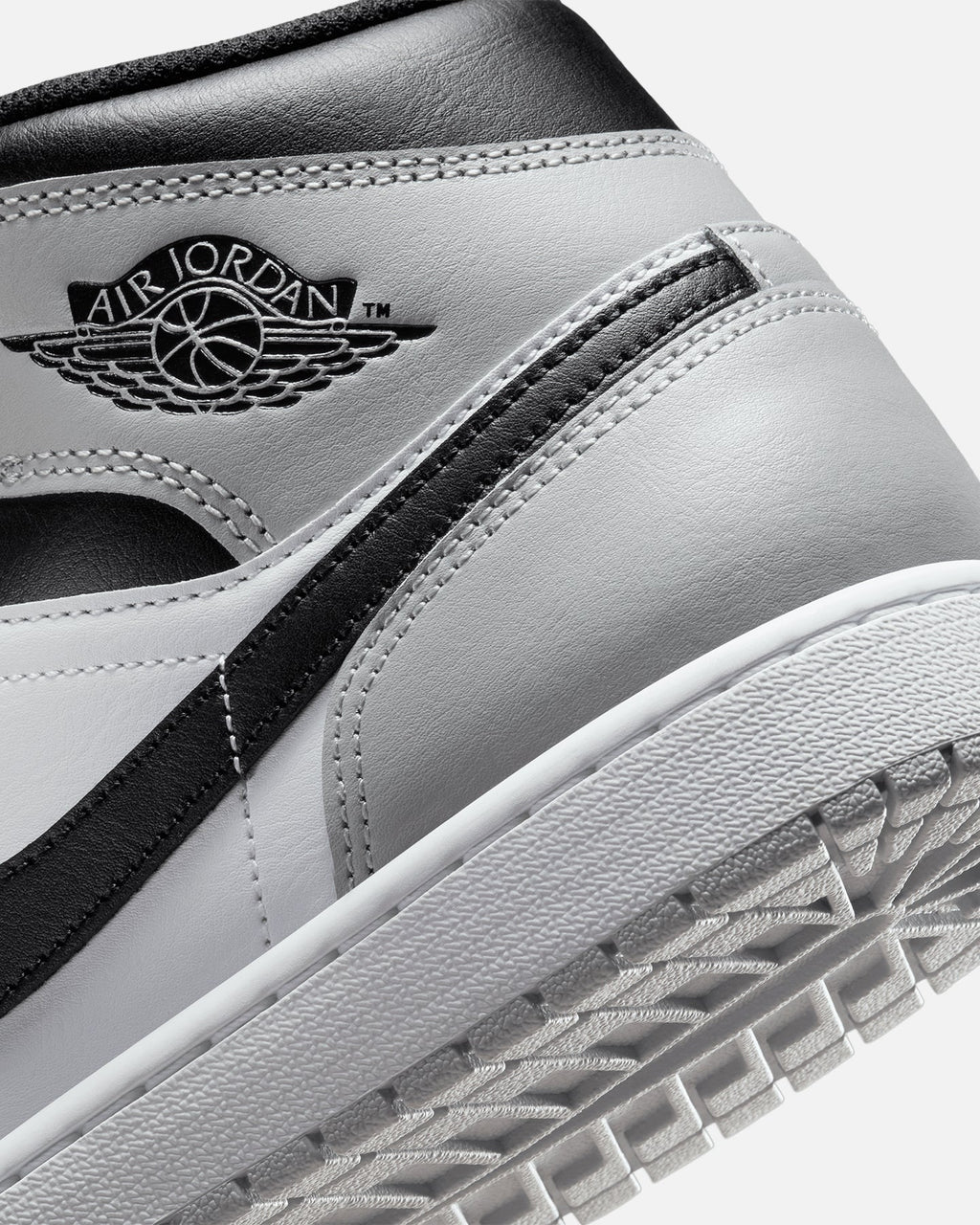 HOT Products Jordan Air Jordan 1 Mid "Baron" White/Black/Smoke Grey