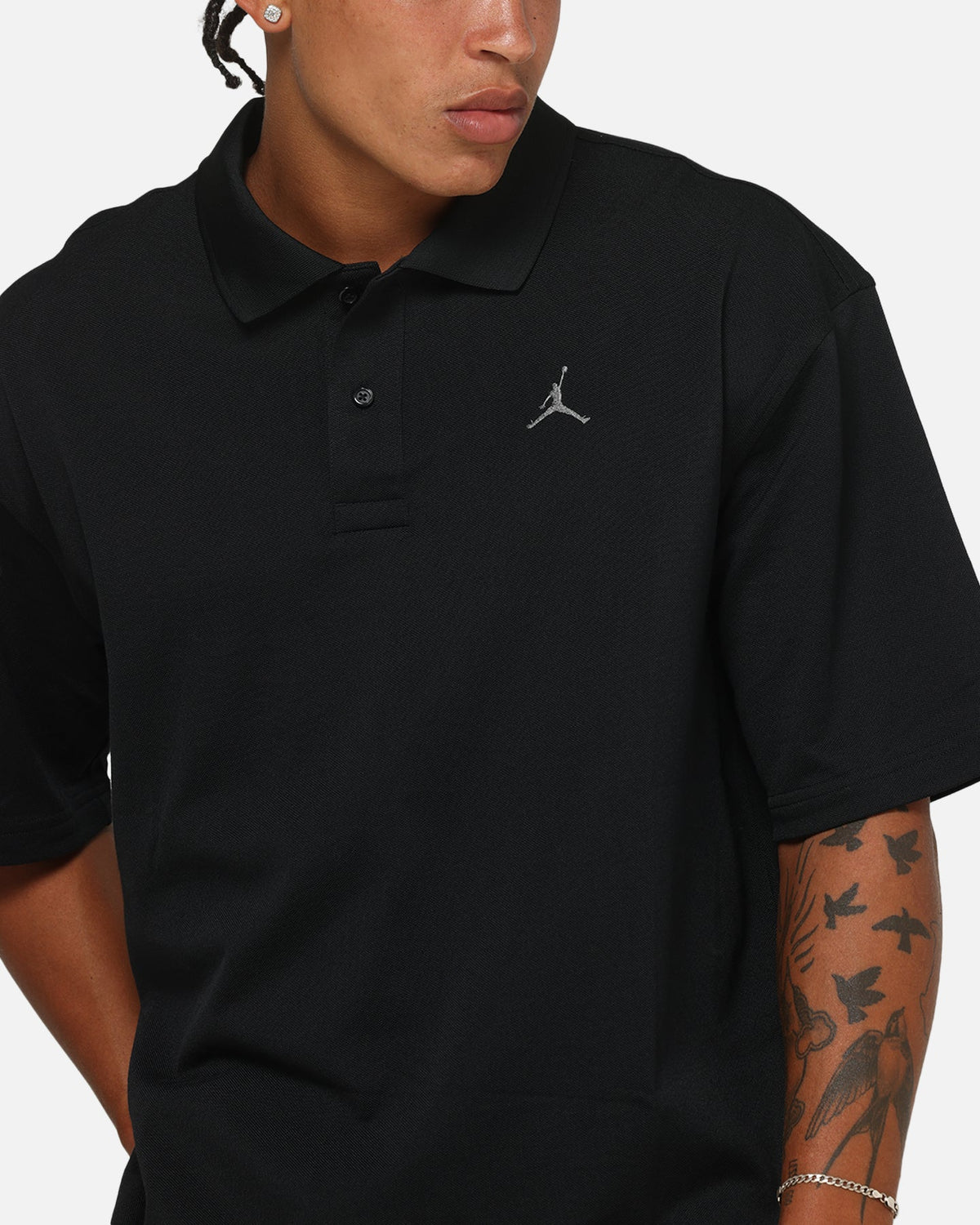HOT Products Jordan Jumpman Brooklyn Polo Top Black/Iron Grey