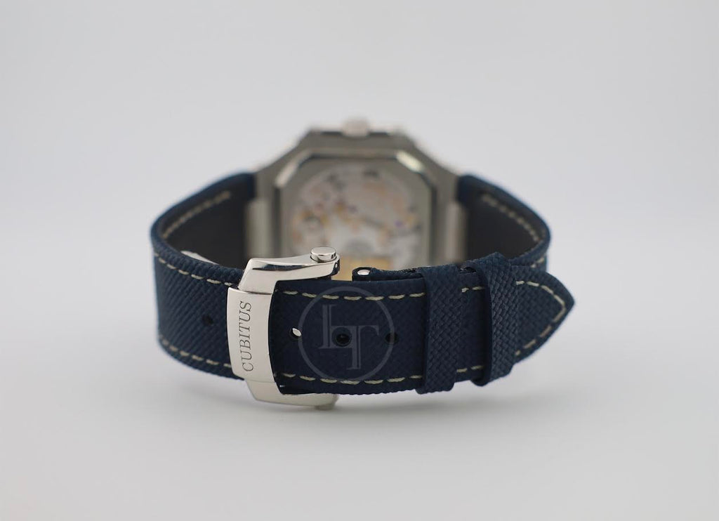 Patek Philippe Cubitus Grand Date Day & Moon Phases Platinum 45mm Blue Dial 5822P-001