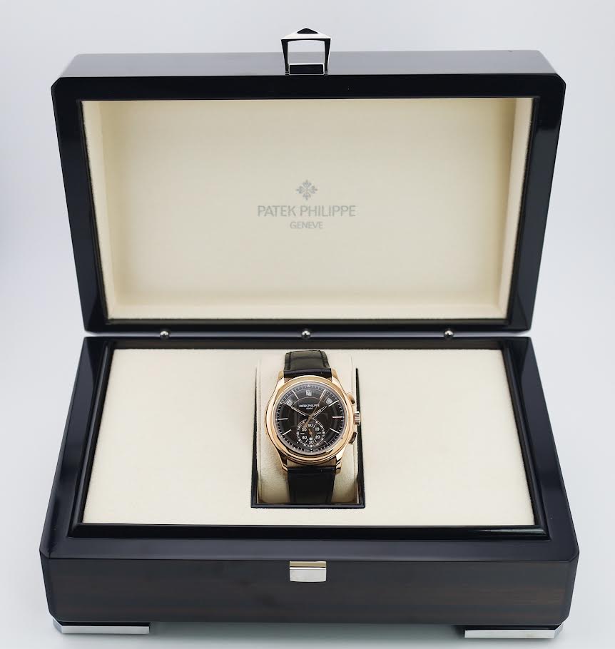 Patek Philippe Complications Flyback Chronograph Annual Calendar Rose Gold Brown Sunburst Dial | 5905R-001