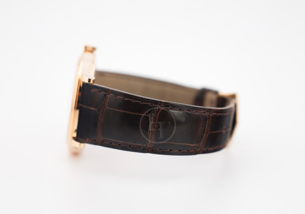 Patek Philippe Calatrava "Clous de Paris" Rose Gold Hobnail BezelSilver Dial - 6119R-001