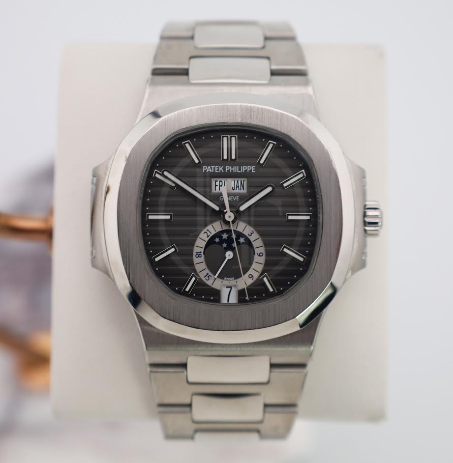 Patek Philippe Nautilus Annual Calendar Moon Phases Stainless Steel Grey Dial | 5726/1A-001