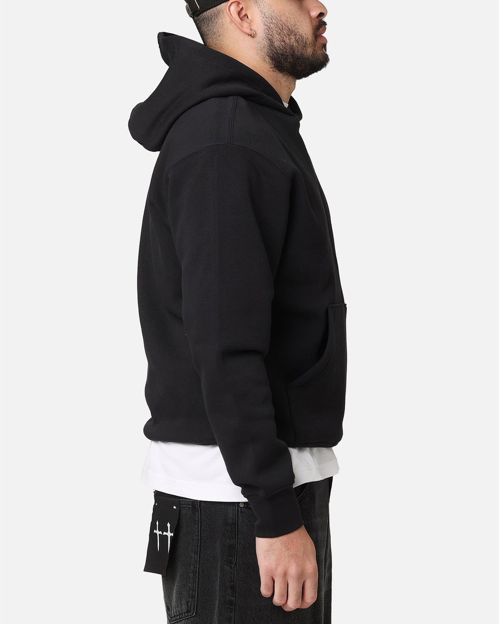 HOT Products Jordan Brooklyn Fleece Pullover Hoodie Black/White