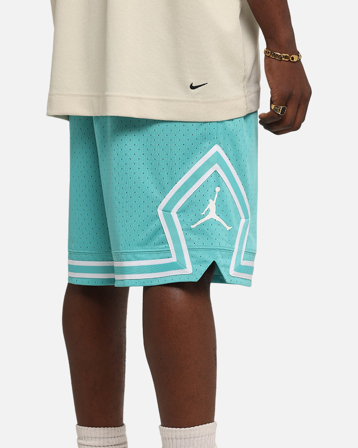 HOT Products Jordan Dri-FIT Sport Diamond Shorts Teal/White
