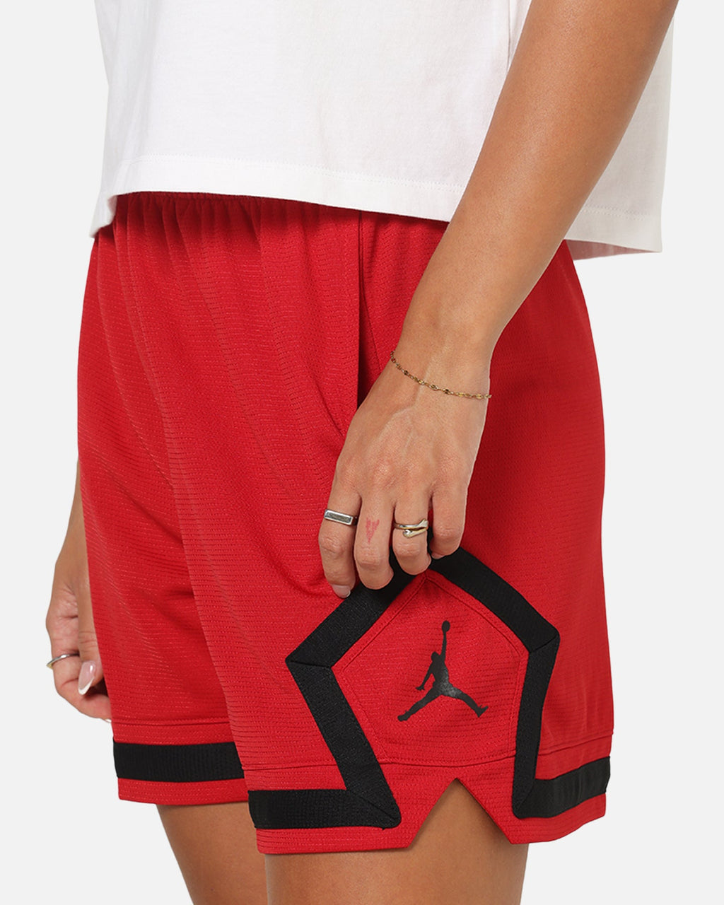 HOT Products Jordan Women's 4" Diamond Shorts Gym Red/Black