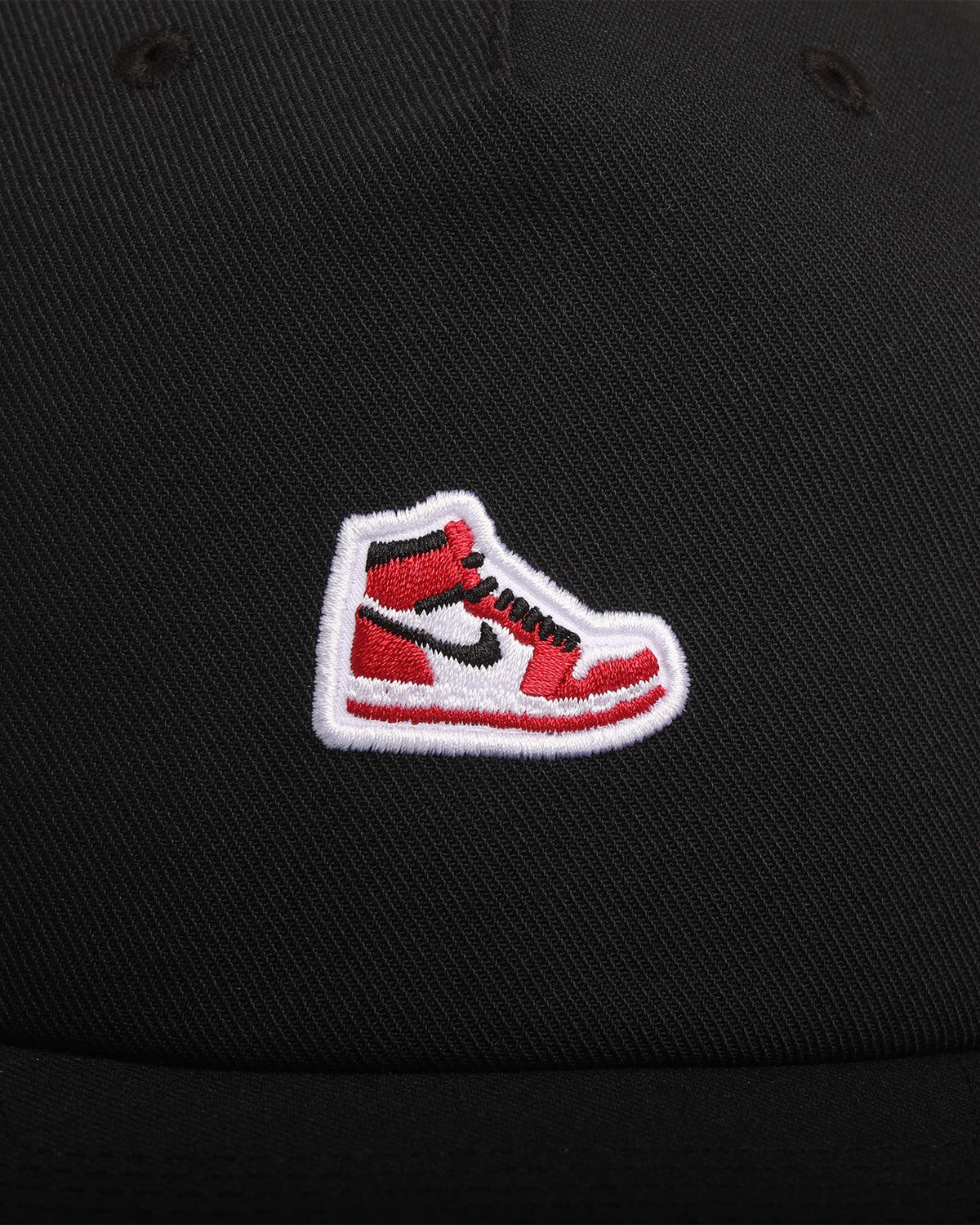 HOT Products Jordan Jumpman Pro Sneaker Patch Structured Snapback Black