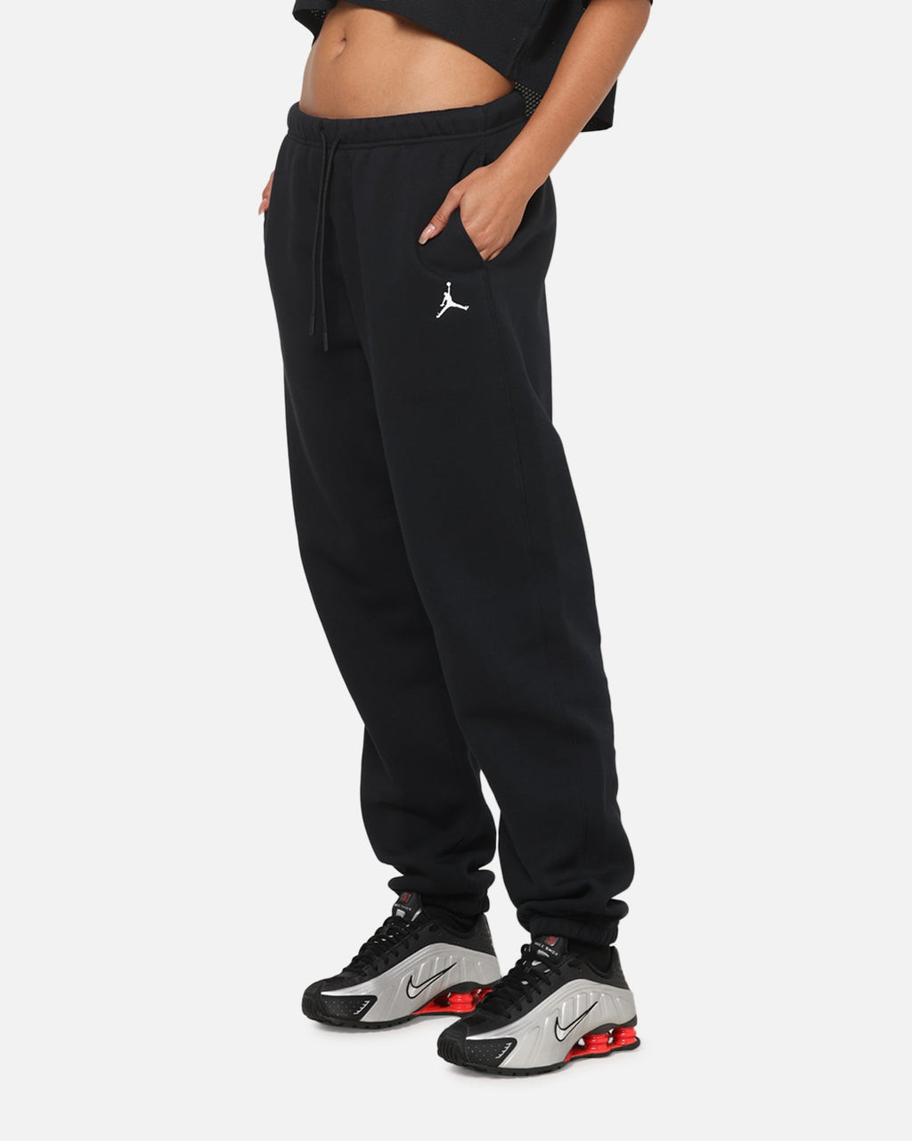 HOT Products Jordan Women's Brooklyn Fleece Pants Black/White