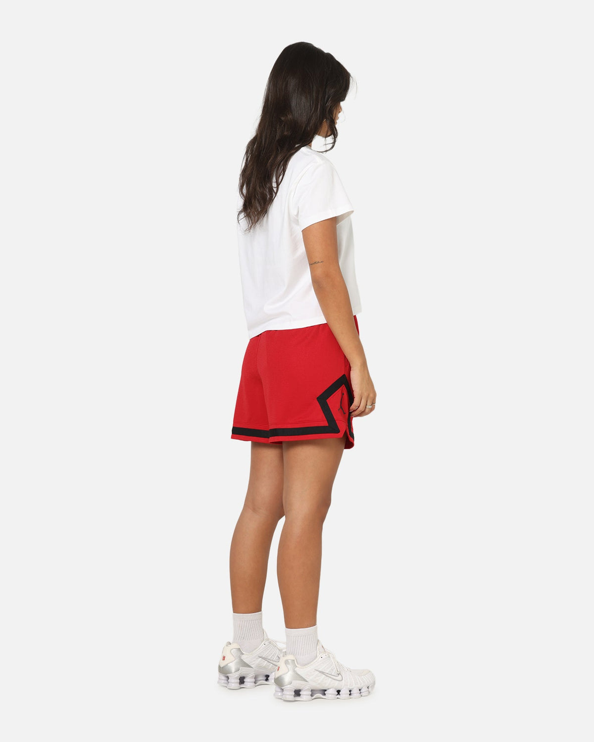 HOT Products Jordan Women's 4" Diamond Shorts Gym Red/Black