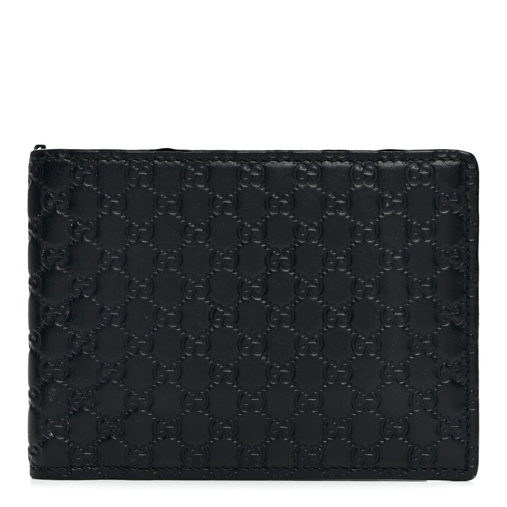Microguccissima Bi-Fold Wallet Navy