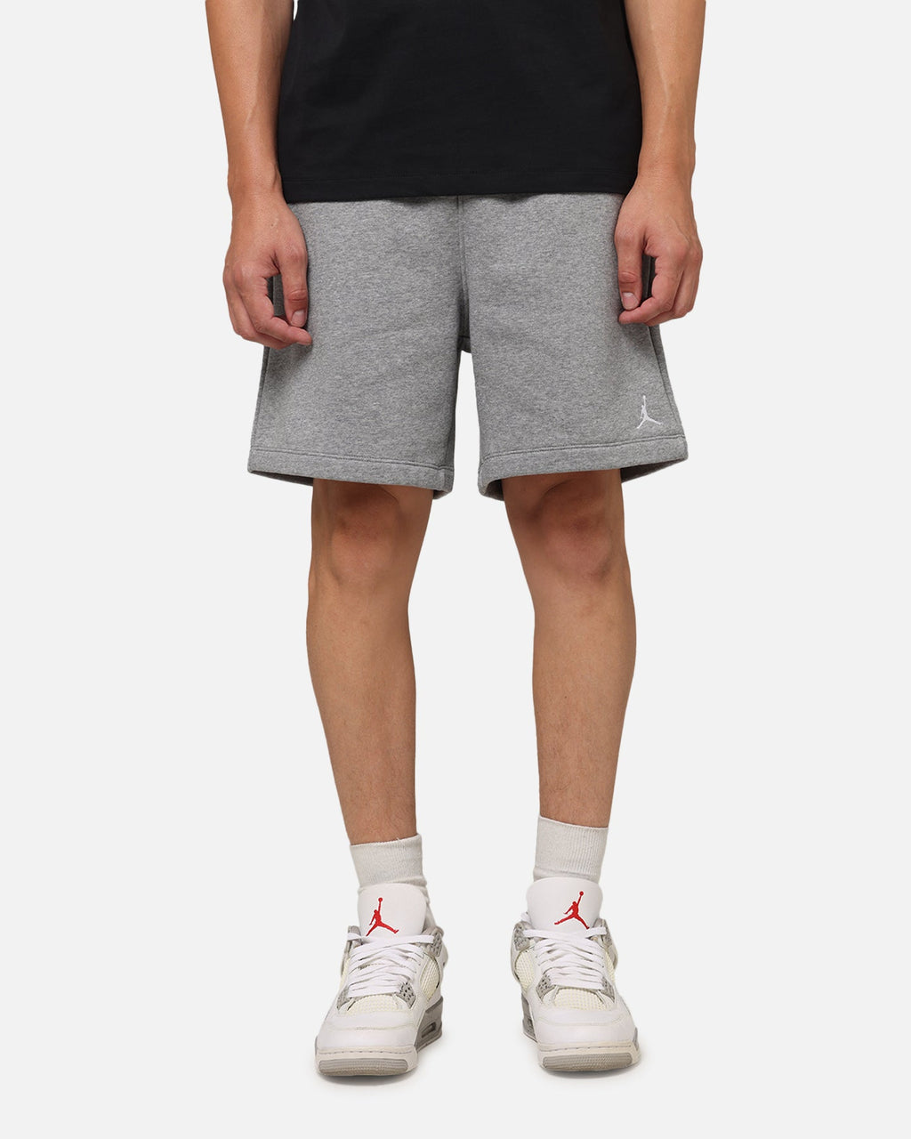 HOT Products Jordan Brooklyn Fleece Shorts Carbon Heather/White