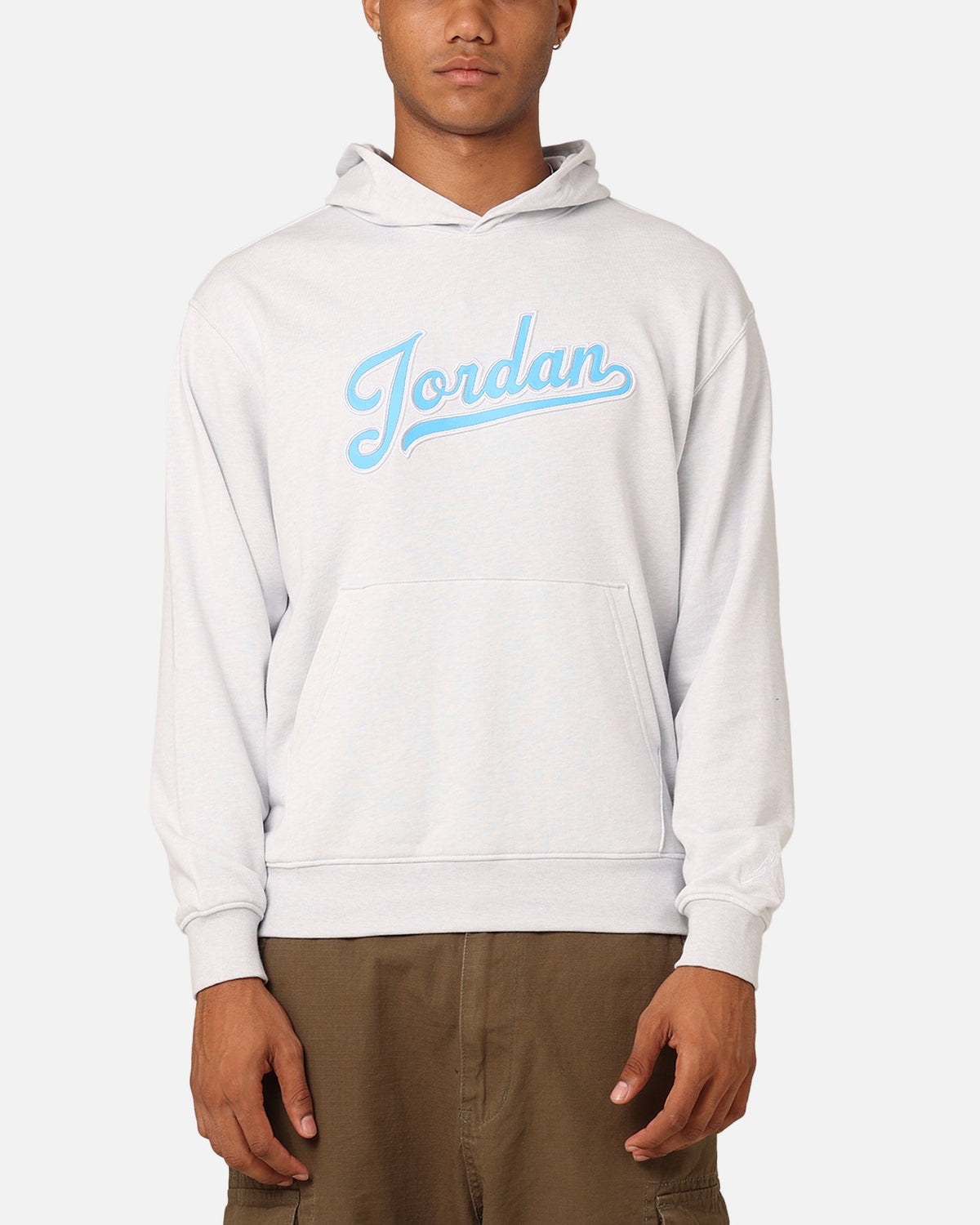 HOT Products Jordan Flight MVP Fleece Pullover Hoodie Pure Platinum