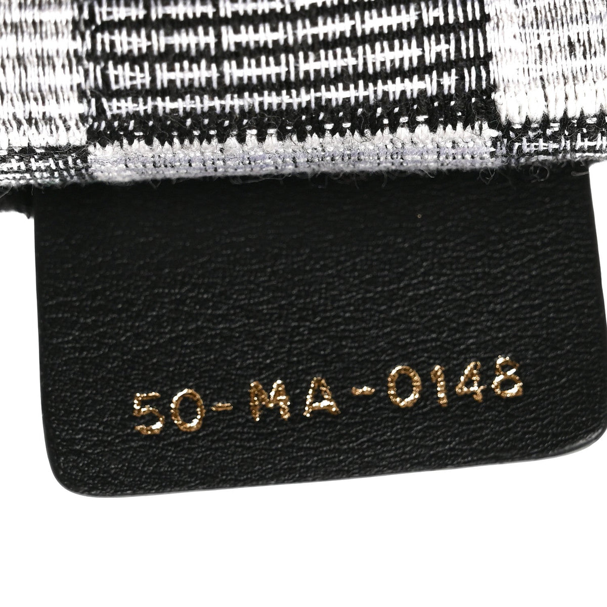 Canvas Embroidered Checkered Book Tote Black White