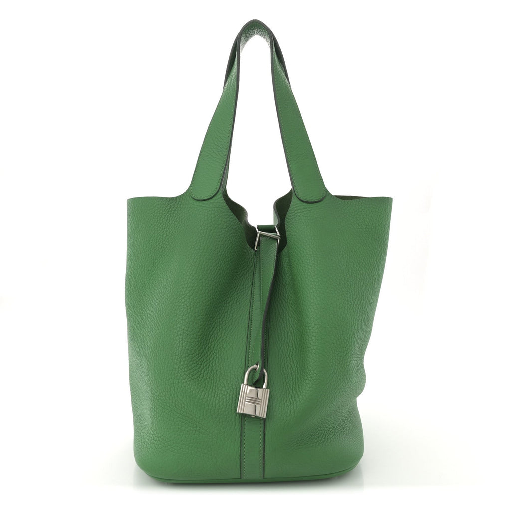 Taurillon Clemence Picotin Lock 26 GM Bamboo