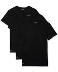 New Arrival LACOSTE CREW NECK SLIM FIT T-Shirt 3 PACK Men - BLACK
