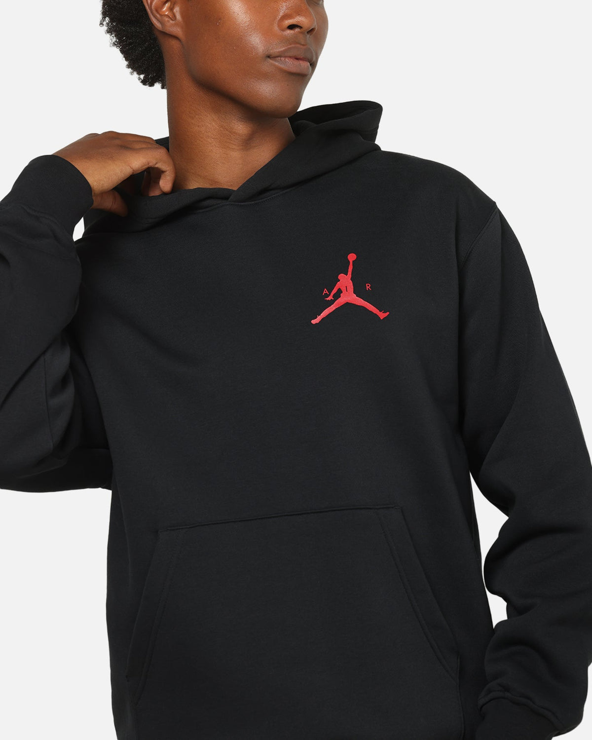 HOT Products Jordan Jumpman Fleece Pullover Hoodie Black/Red