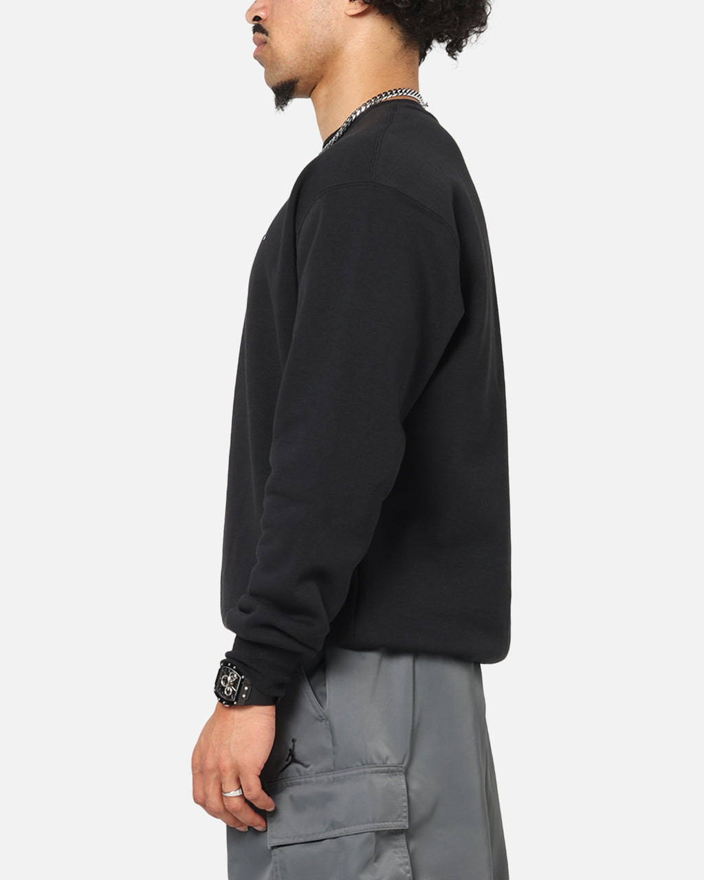 HOT Products Jordan Brooklyn Fleece Crewneck Black/White