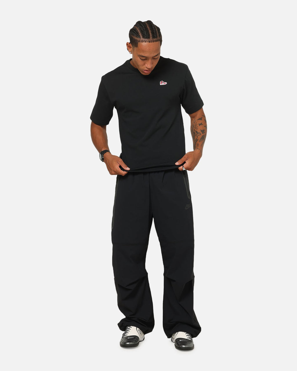 HOT Products Jordan Jumpman Brand Sneaker Patch T-Shirt Black