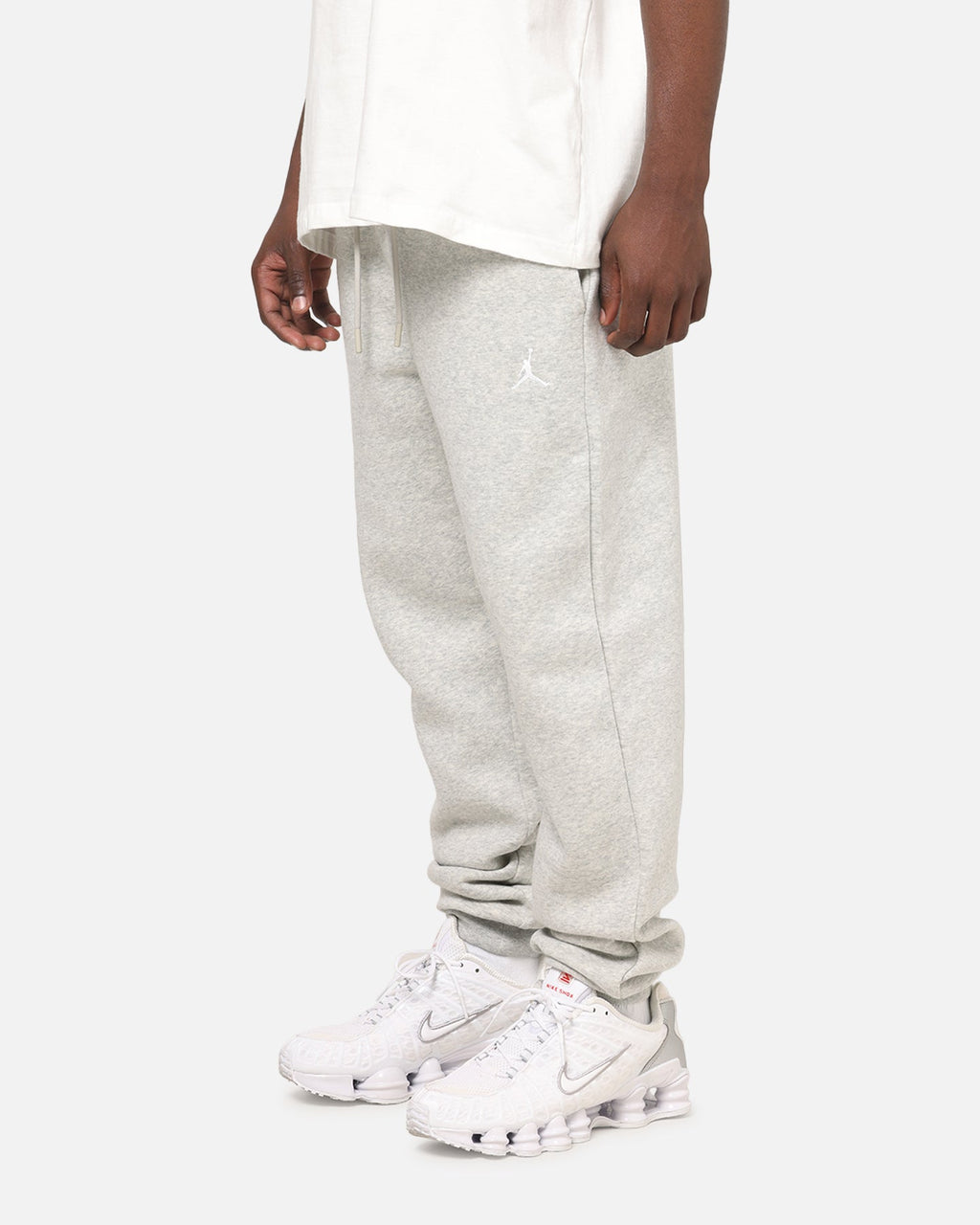 HOT Products Jordan Brooklyn Fleece Pants Grey Heather/White