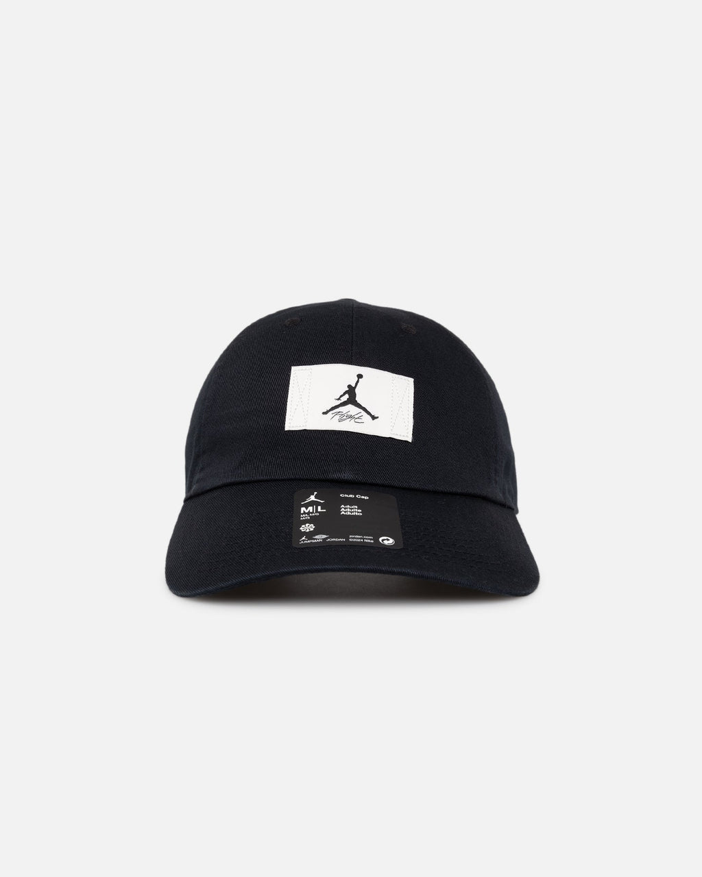 HOT Products Jordan Club Patch Strapback Cap Black/Sail