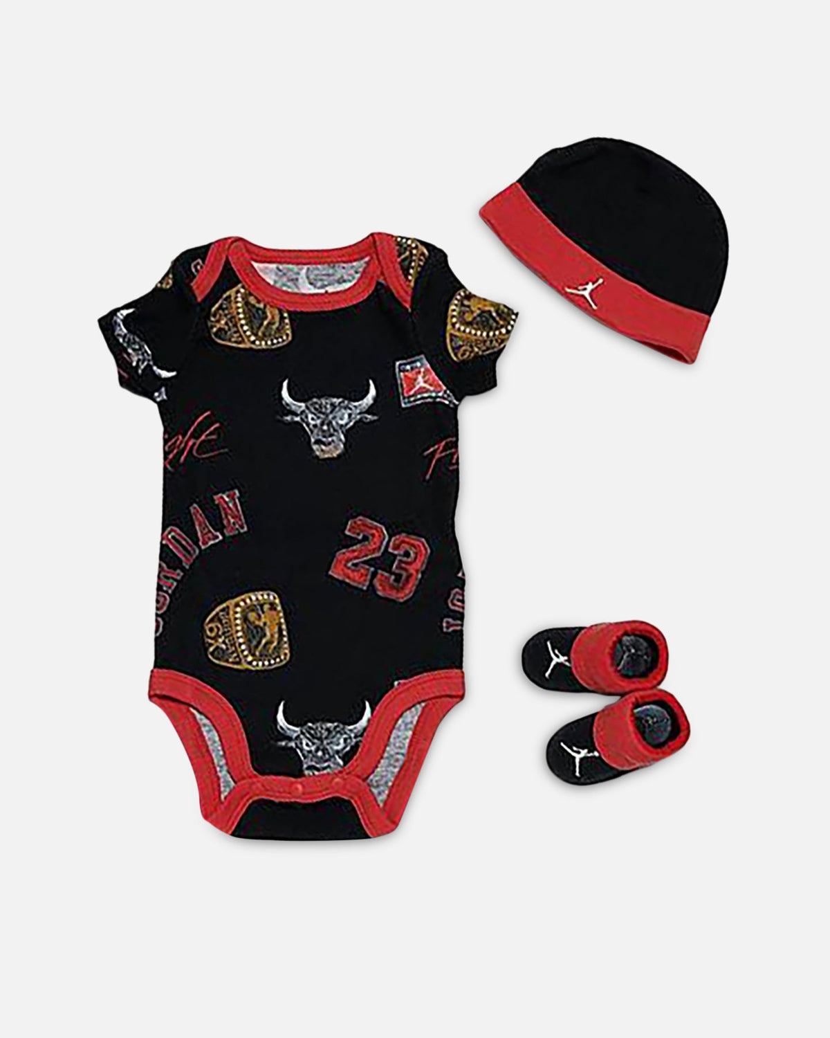 HOT Products Jordan Infants' Chicago Bulls All Over Print Essentials 3 Piece Set Black