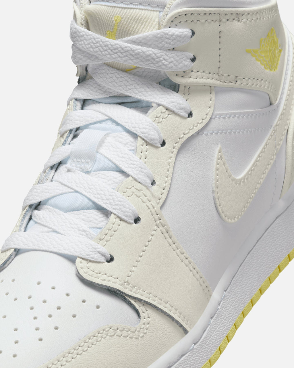 HOT Products Jordan Kids' Air Jordan 1 Mid (GS) Sail/Lt Laser Orange