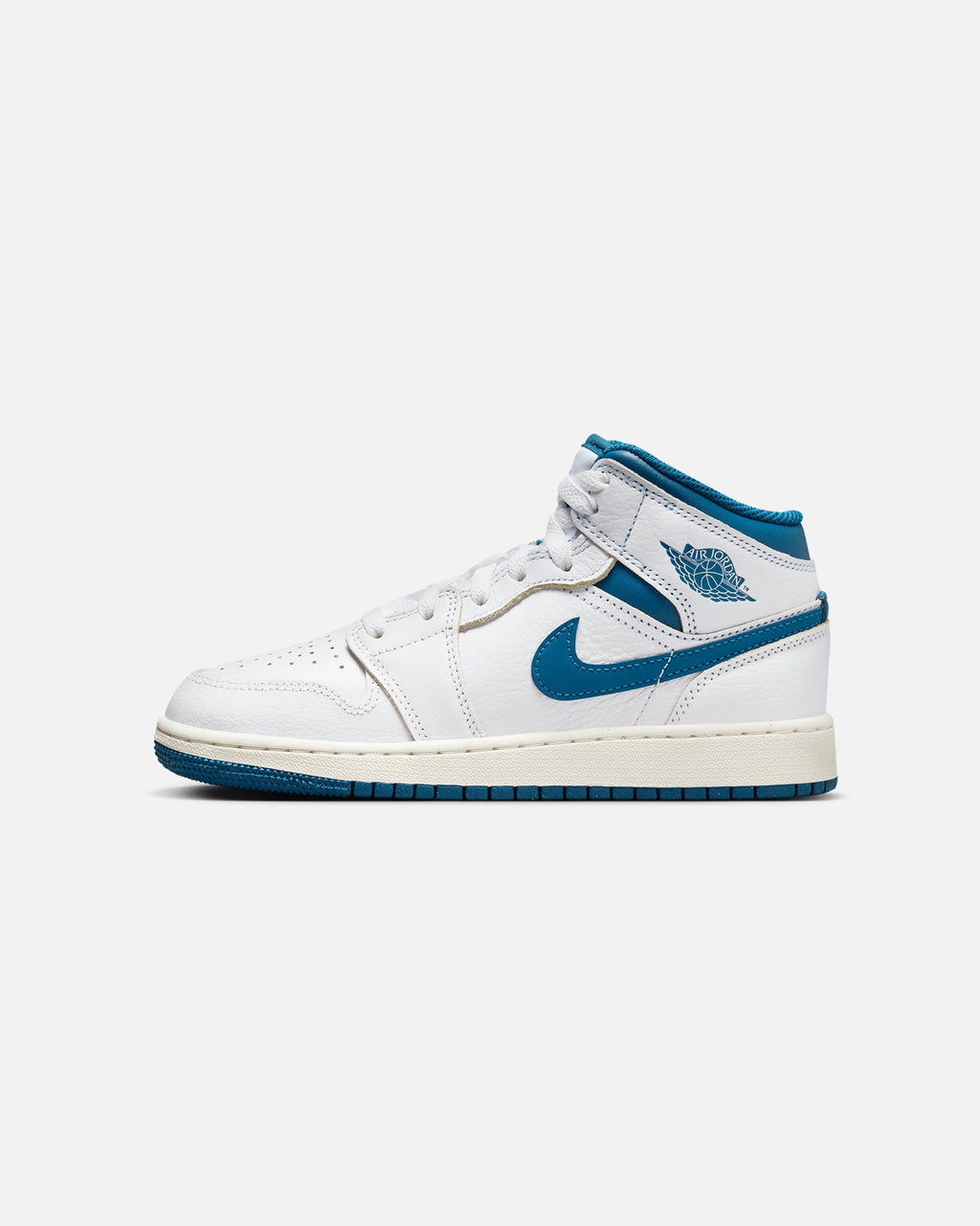 HOT Products Jordan Kid's Air Jordan 1 Mid SE (GS) White/Industrial Blue