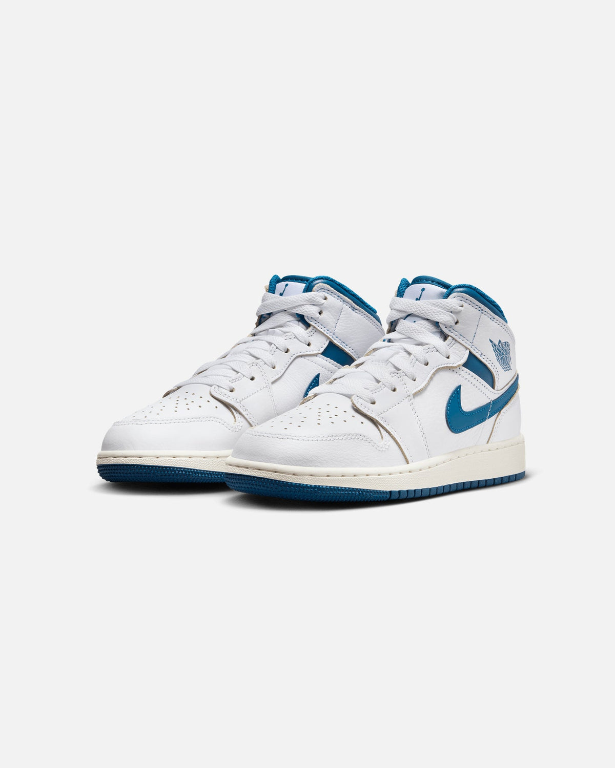 HOT Products Jordan Kid's Air Jordan 1 Mid SE (GS) White/Industrial Blue