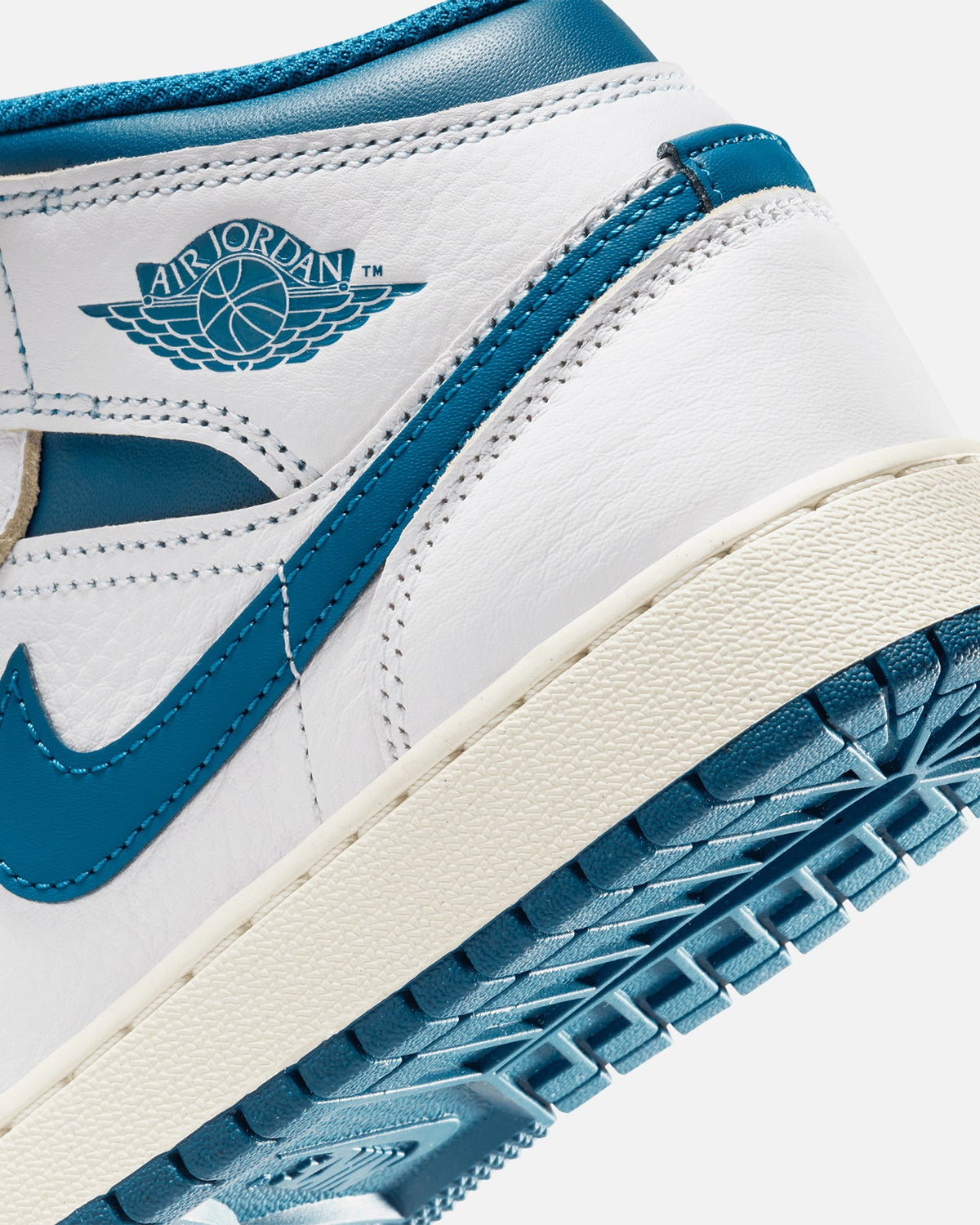 HOT Products Jordan Kid's Air Jordan 1 Mid SE (GS) White/Industrial Blue