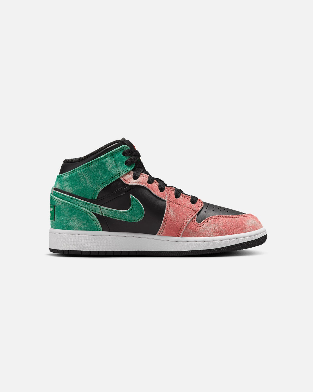 HOT Products Jordan Kids' Air Jordan 1 Mid SE (GS) Black/Pine Green