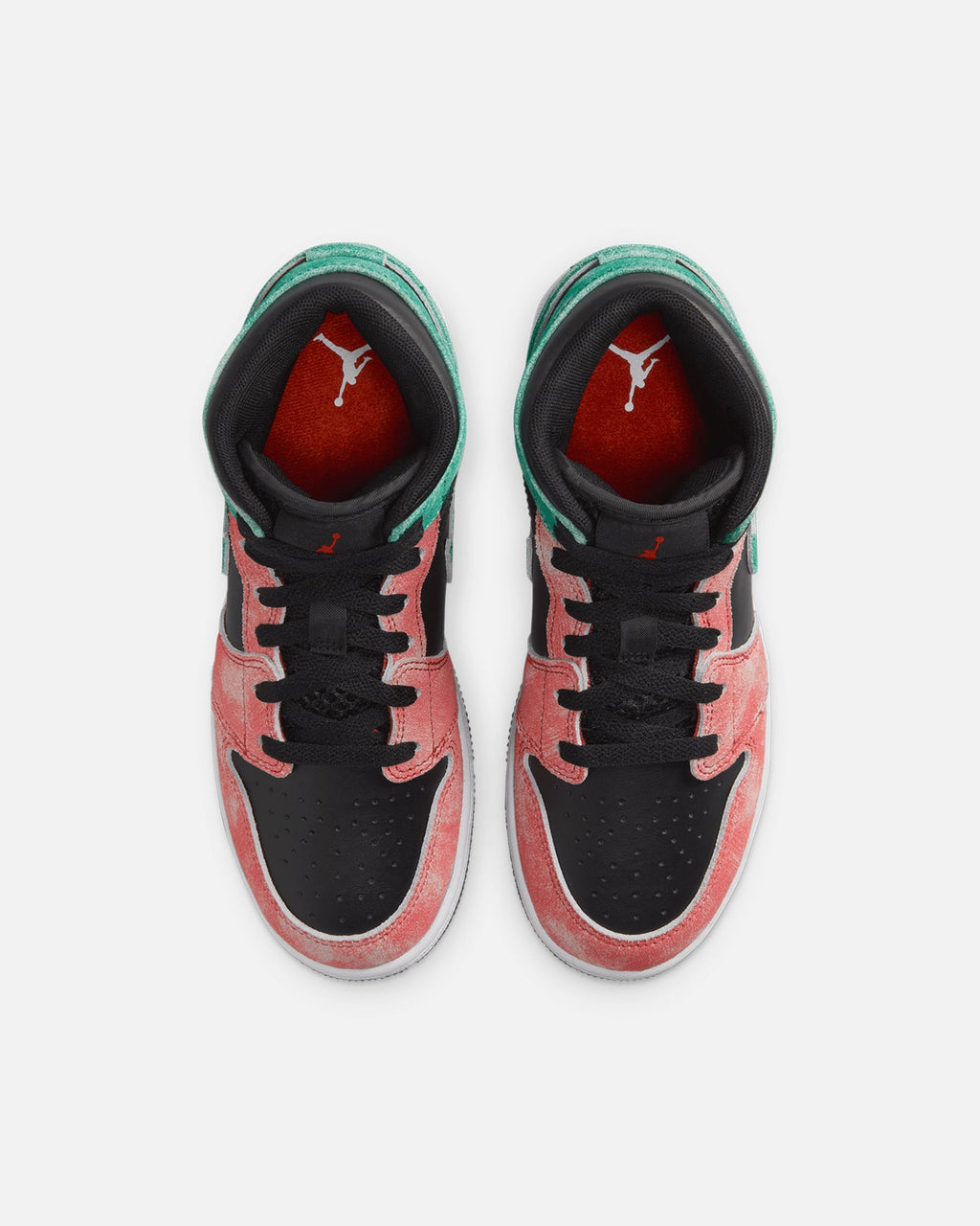 HOT Products Jordan Kids' Air Jordan 1 Mid SE (GS) Black/Pine Green