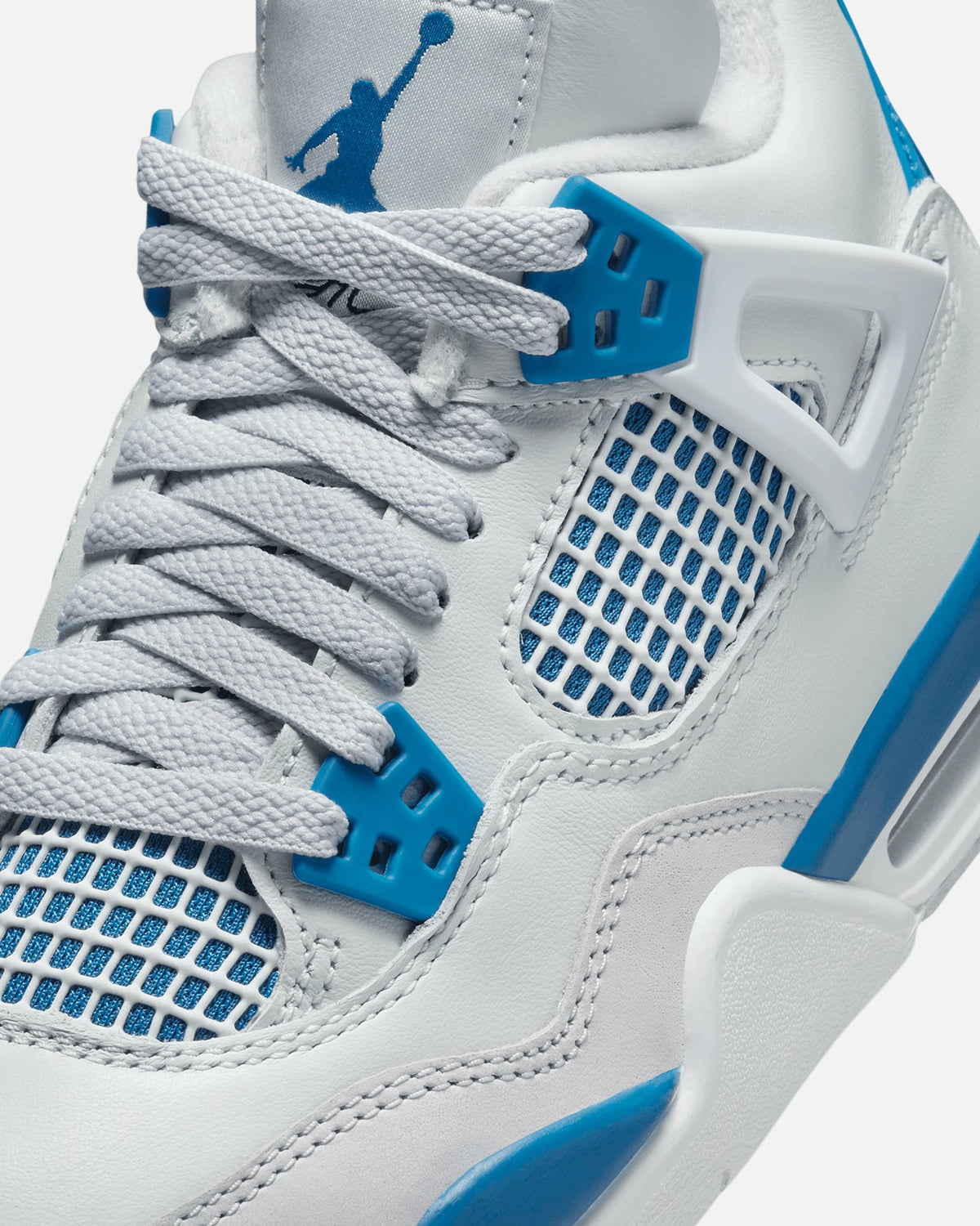 HOT Products Jordan Kids' Air Jordan 4 Retro (GS) "Industrial Blue" Off White/Industrial Blue