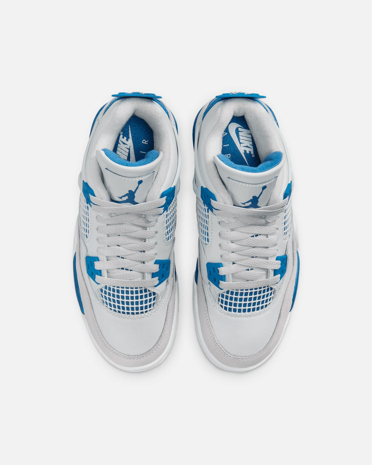 HOT Products Jordan Kids' Air Jordan 4 Retro (GS) "Industrial Blue" Off White/Industrial Blue