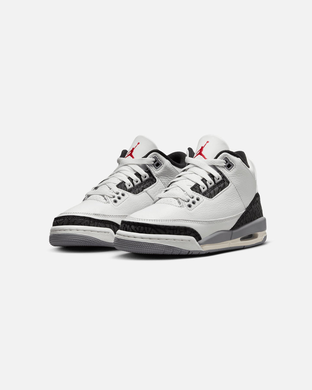 HOT Products Jordan Kids' Air Jordan 3 Retro (GS) "Cement Grey" Summit White/Fire Red Cement