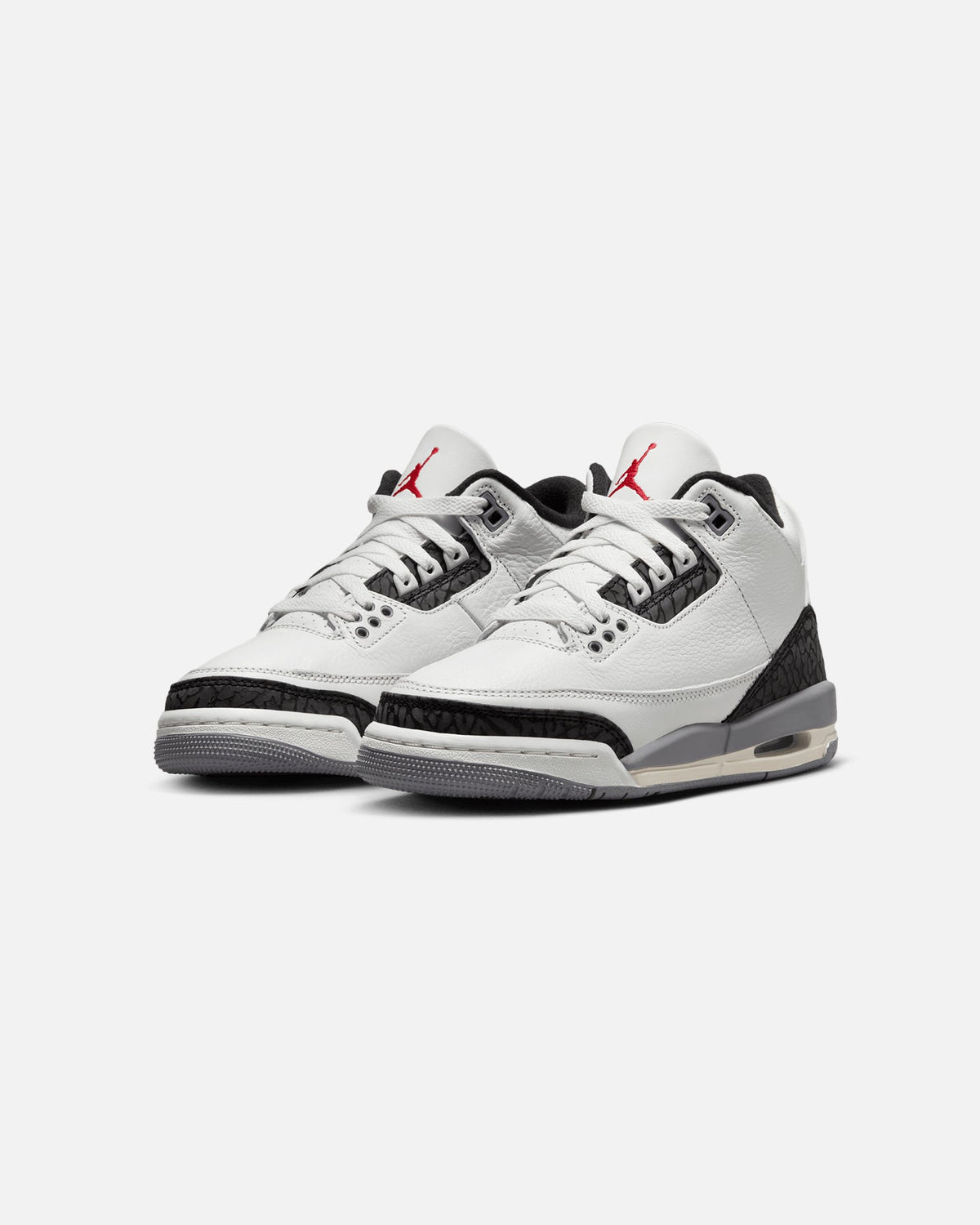 HOT Products Jordan Kids' Air Jordan 3 Retro (GS) "Cement Grey" Summit White/Fire Red Cement