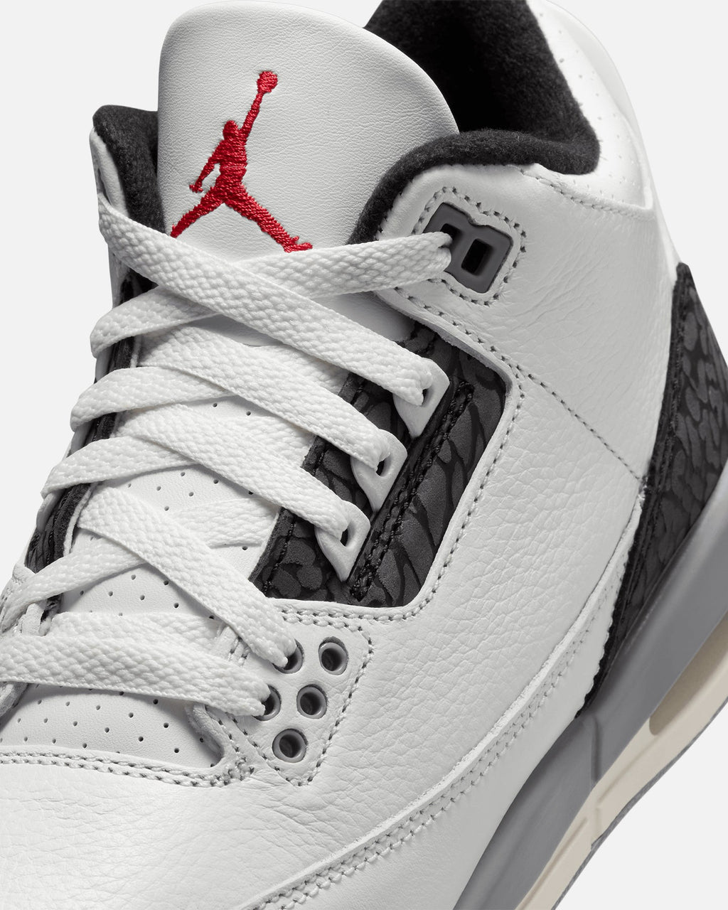 HOT Products Jordan Kids' Air Jordan 3 Retro (GS) "Cement Grey" Summit White/Fire Red Cement