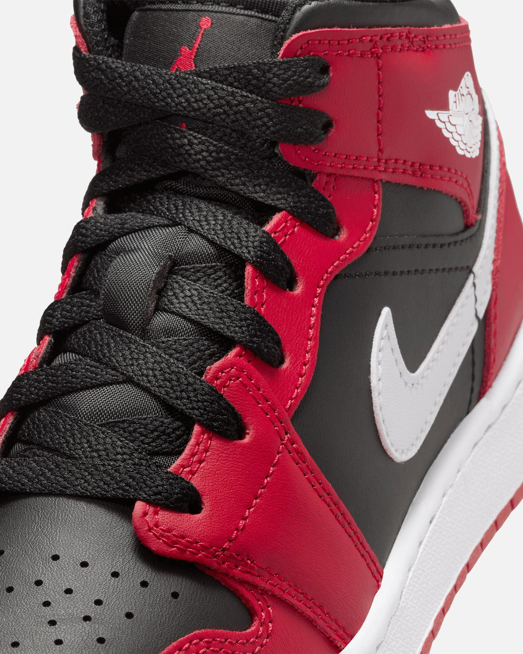 HOT Products Jordan Kids' Air Jordan 1 Mid (GS) Black/Red
