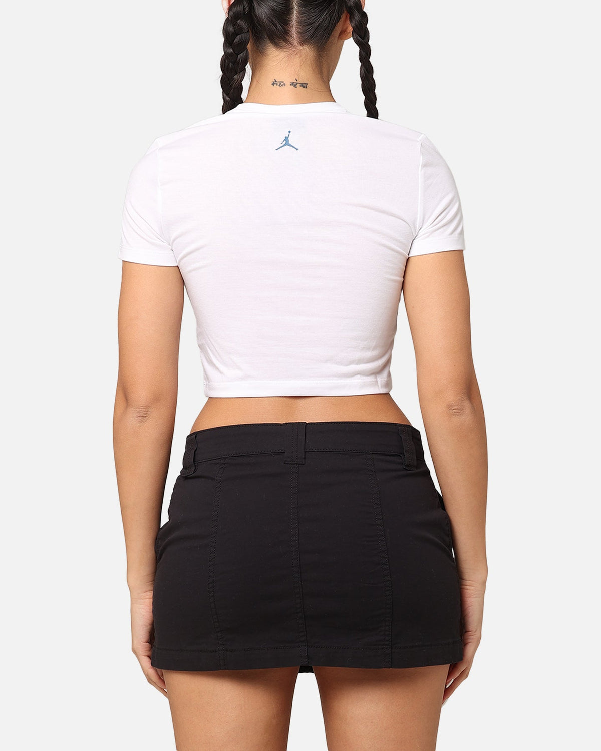 HOT Products Jordan Women's Short Sleeve Graphic Slim Crop T-Shirt White/Industrial